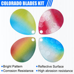 DIY fishing lure kit components for spinner blades and rigs