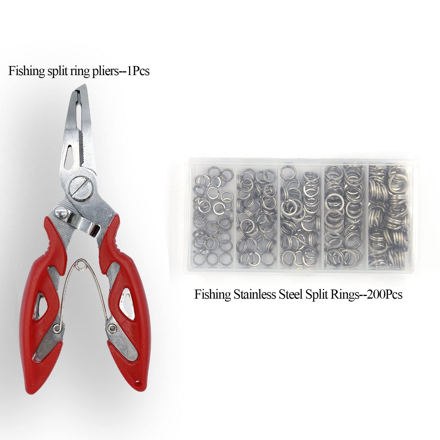 DIY lures and connectors with split rings and pliers
