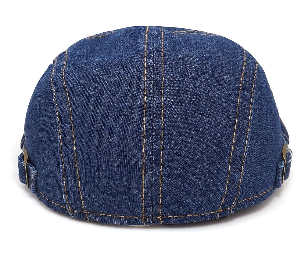Fabric detail: 80% cotton 20% polyester for denim newsboy cap