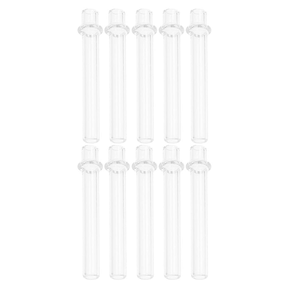DIYEAH glass wick holder tube clear showcases flame with stable burning