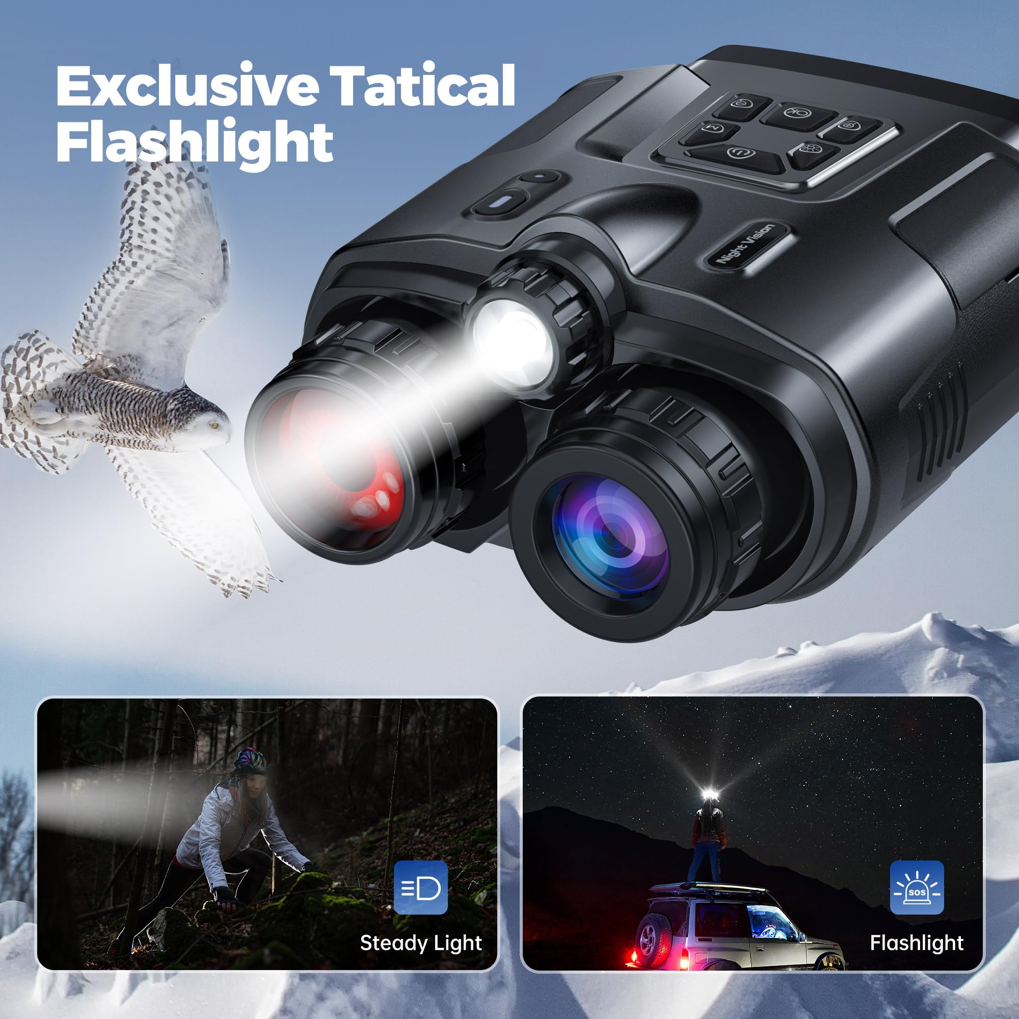 Diyimin 4K night vision binoculars 64GB memory card included