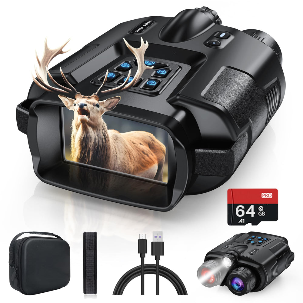 Diyimin 4K night vision binoculars built-in battery and USB-C port