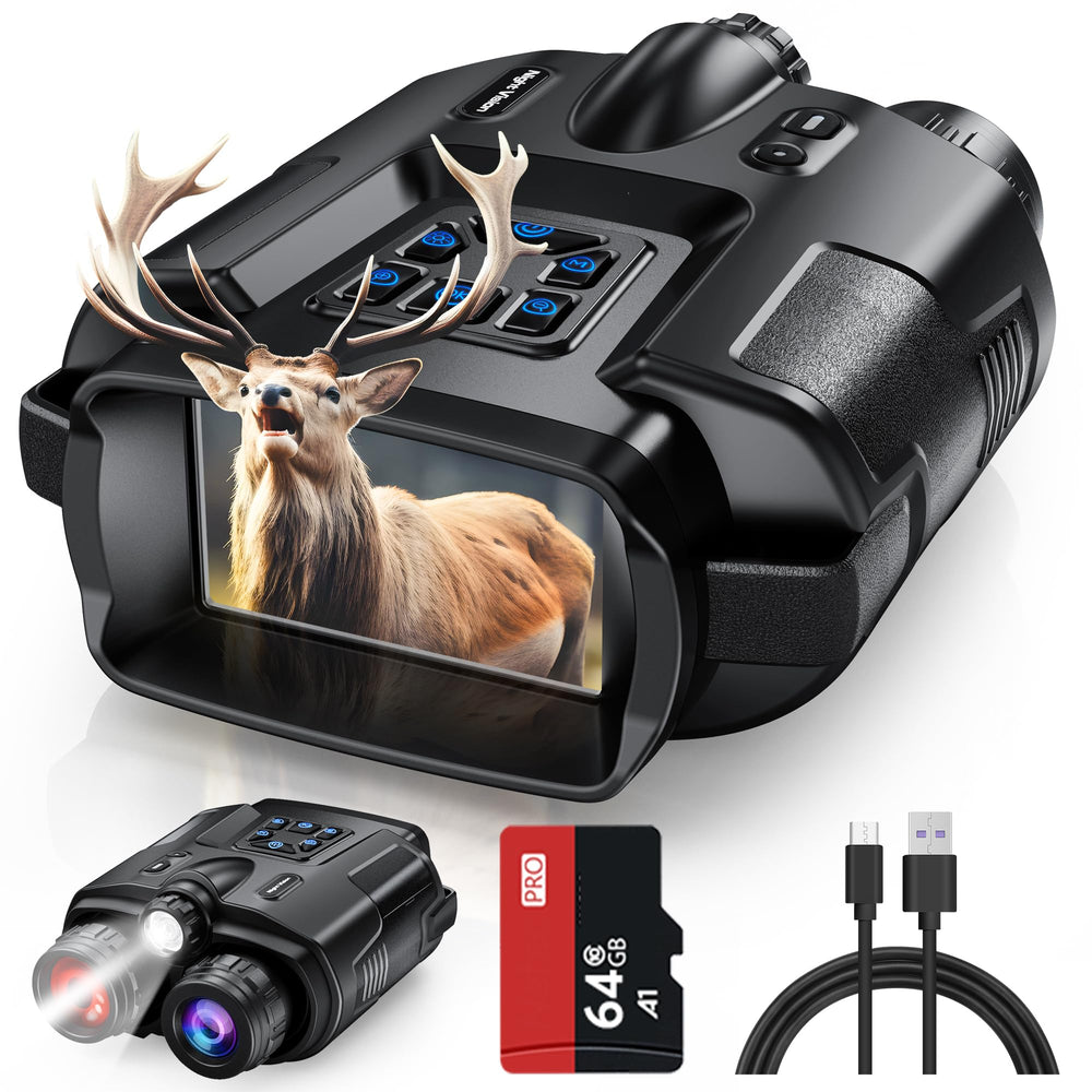 Diyimin 4K night vision binoculars front view for field observation in low light