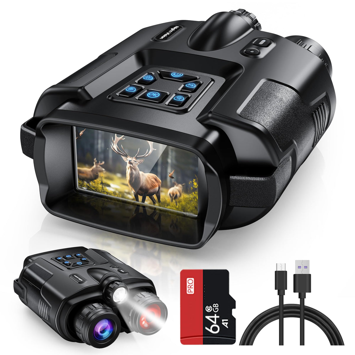 Diyimin 4K night vision goggles for adults with Galaxy-class sensor