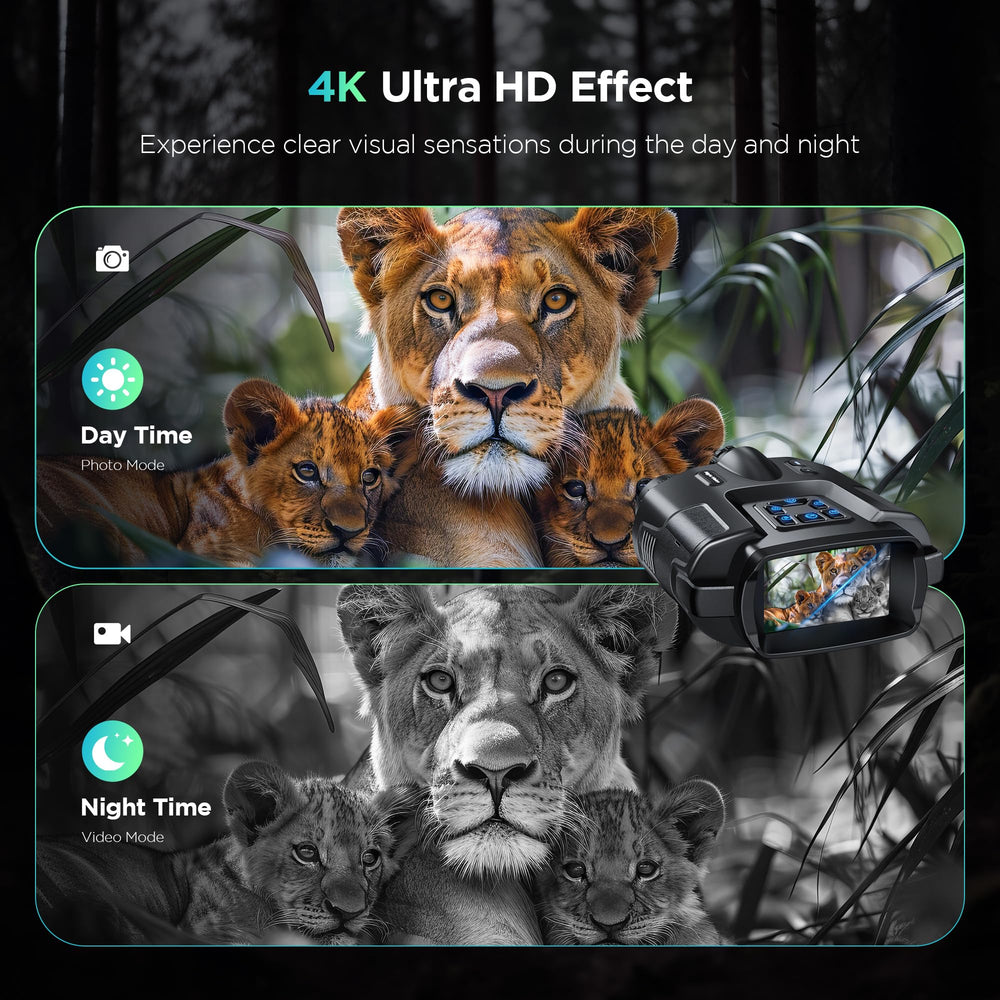 Built-in tactical flashlight on Diyimin night vision goggles