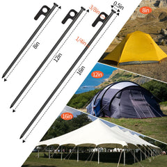 DkOvn stake in ground shows sturdy penetration for reliable anchoring.