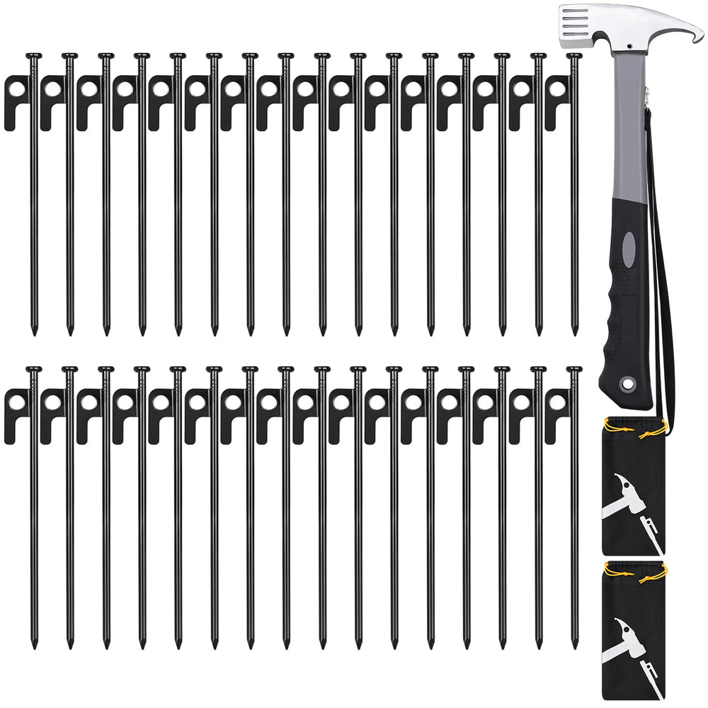 DkOvn tent stakes 8in ready for quick, secure campground setup.
