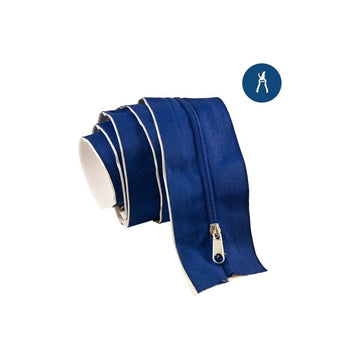 DL Wholesale Tarp Zipper 6ft with peel-and-stick adhesive enables tool-free tarp entry.