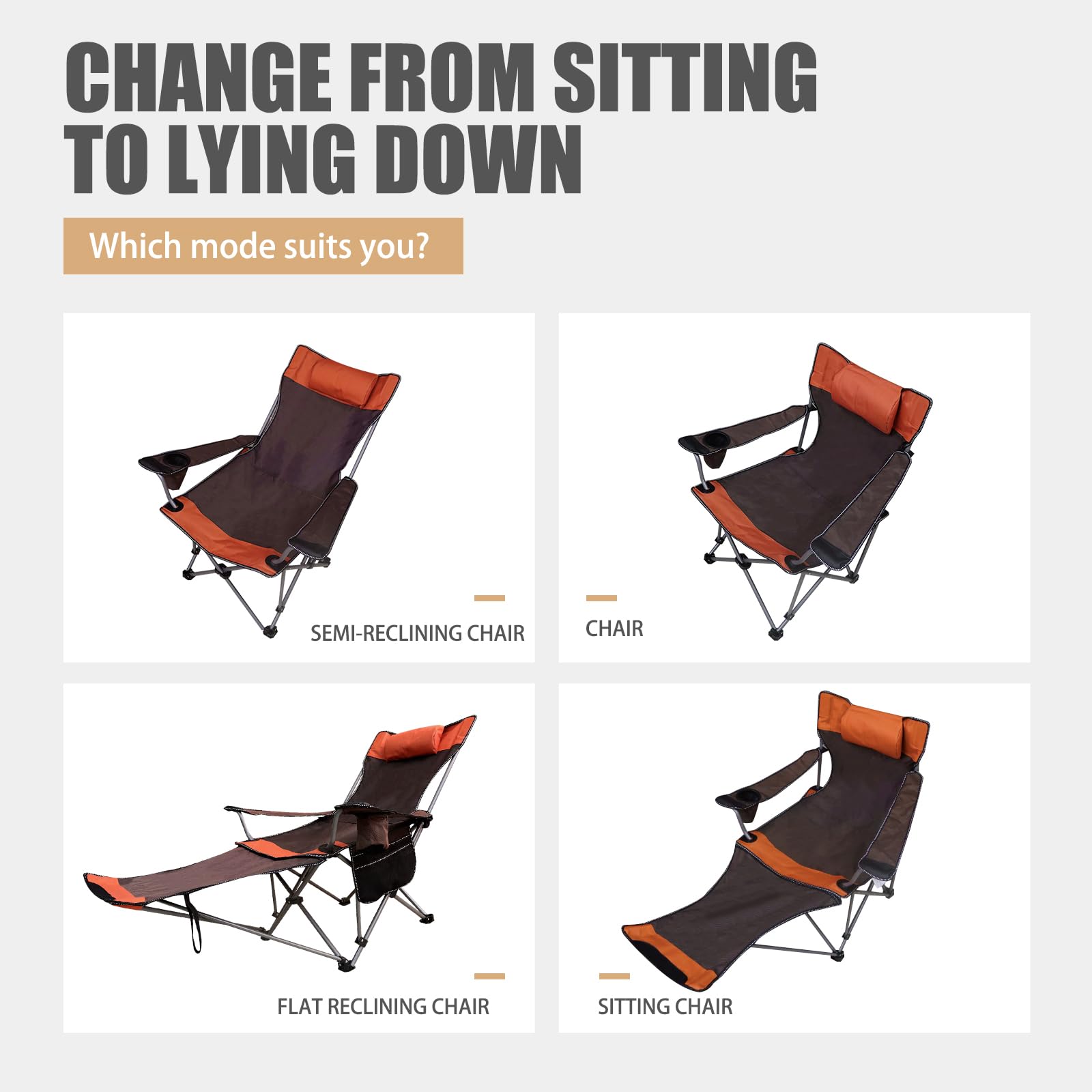 D LIAN DONG durable 600D Oxford fabric chair with waterproof coating outdoors