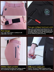 DLLDLGG heated pants with LED indicators for easy control