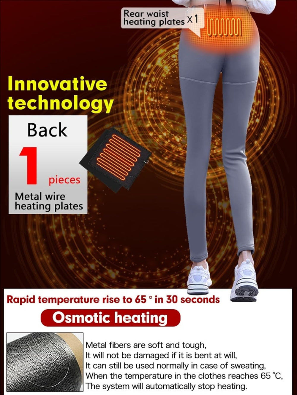 DLLDLGG heated pants packaging and instructions included