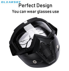 DLXARSOT mask and goggles offer broad 180° vision for quick situational awareness