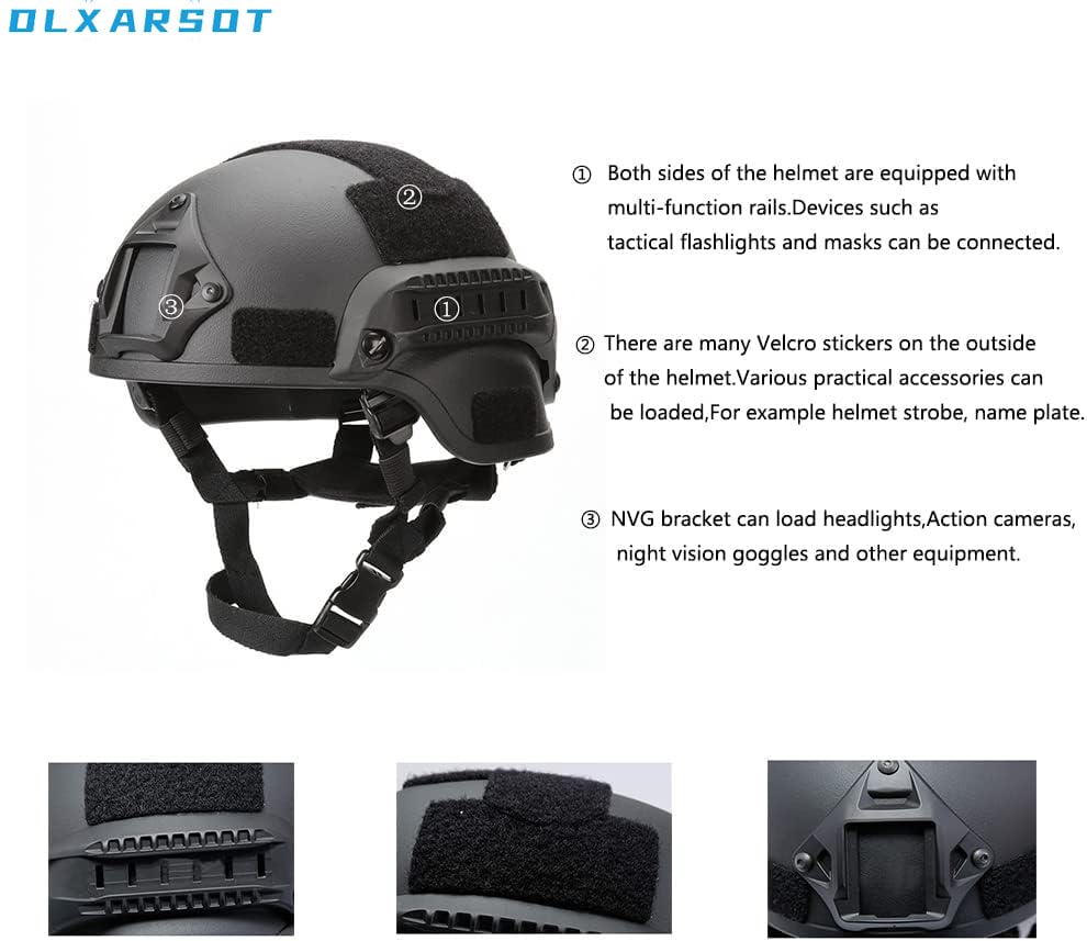DLXARSOT detachable full-face mask and goggles for clear vision.