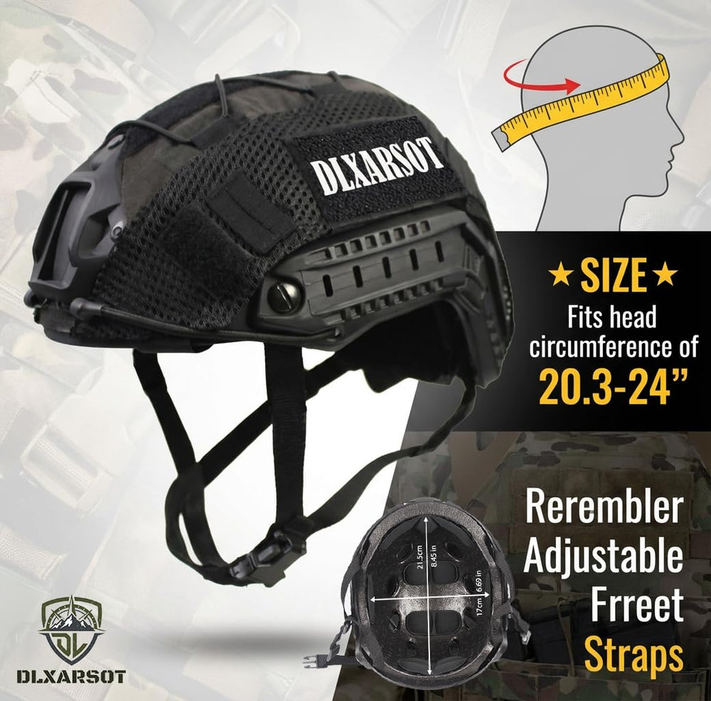 DLXARSOT helmet cover attachment system allows versatile customization.
