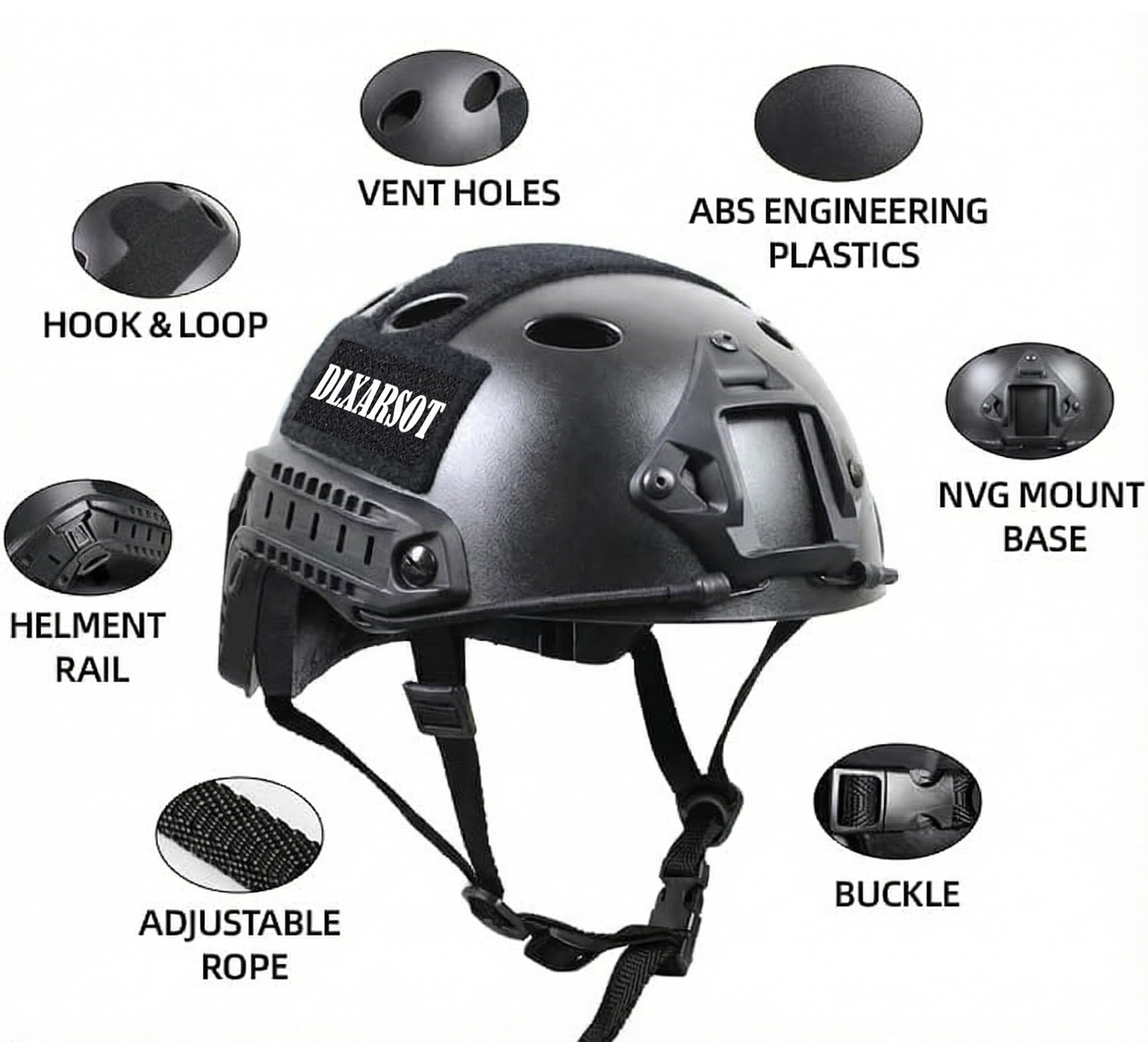 DLXARSOT helmet inner EPP foam for comfortable impact absorption.