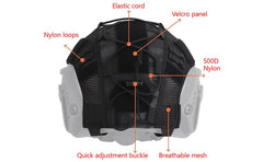 DLXARSOT tactical helmet lightweight 430g for reduced fatigue during play.