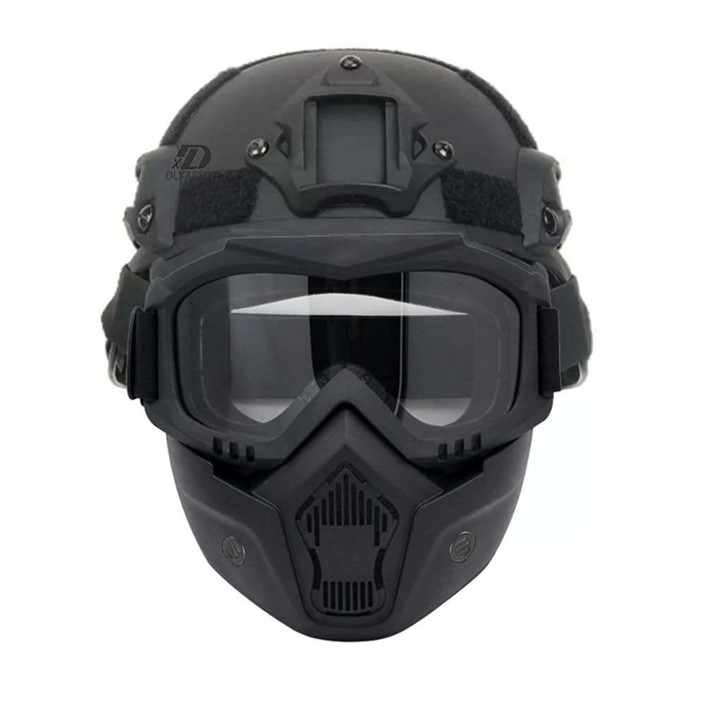 DLXARSOT tactical helmet side view showing lightweight protection for field play