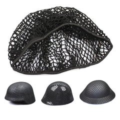DLXARSOT Tactics helmet net cover in army green camo for better concealment.