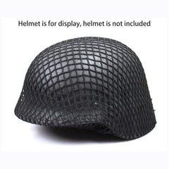 DLXARSOT Tactics helmet net cover compatible with M1 and MK helmets.