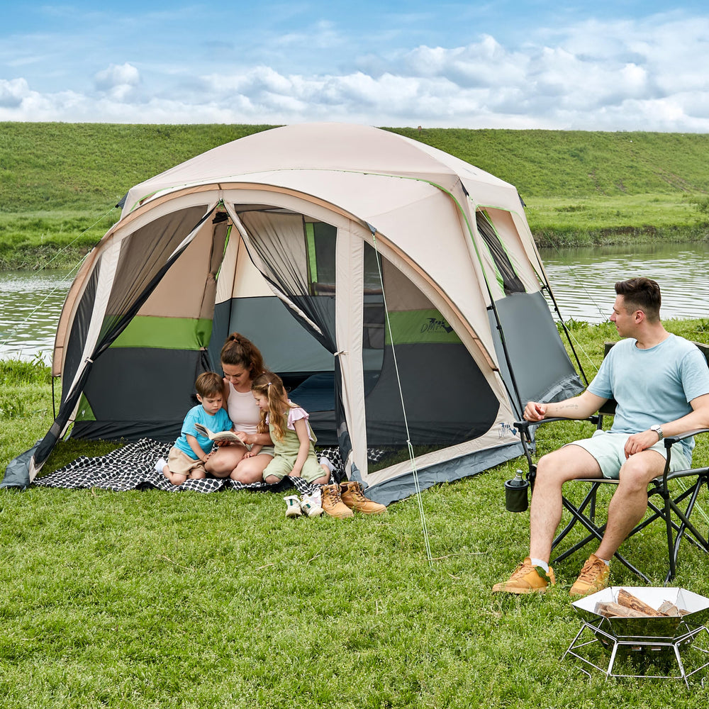 DMH Outdoors 6-person tent sturdy carry bag for easy transport