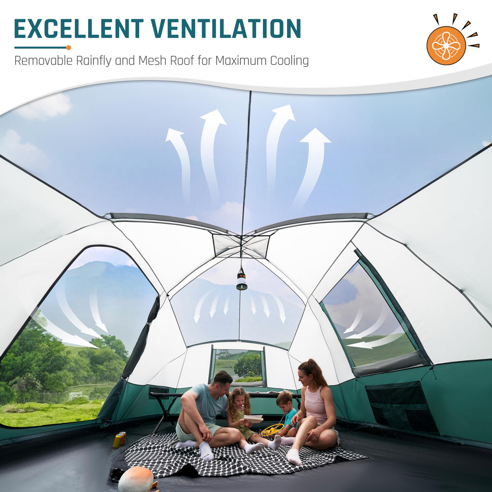 DMH OUTDOORS five mesh windows provide airy ventilation and scenic views