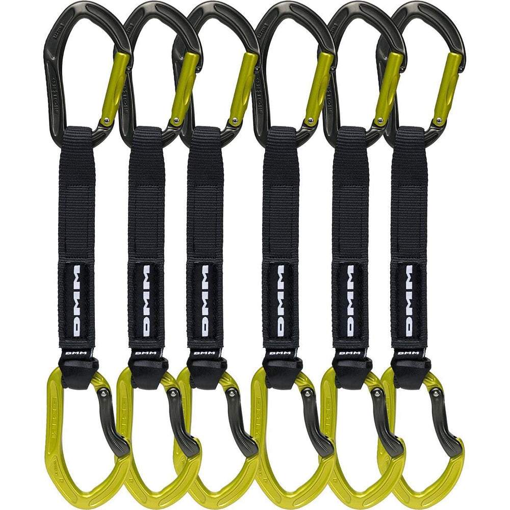 DMM Alpha Sport Quickdraw gate focus enables smoother clipping on steep routes
