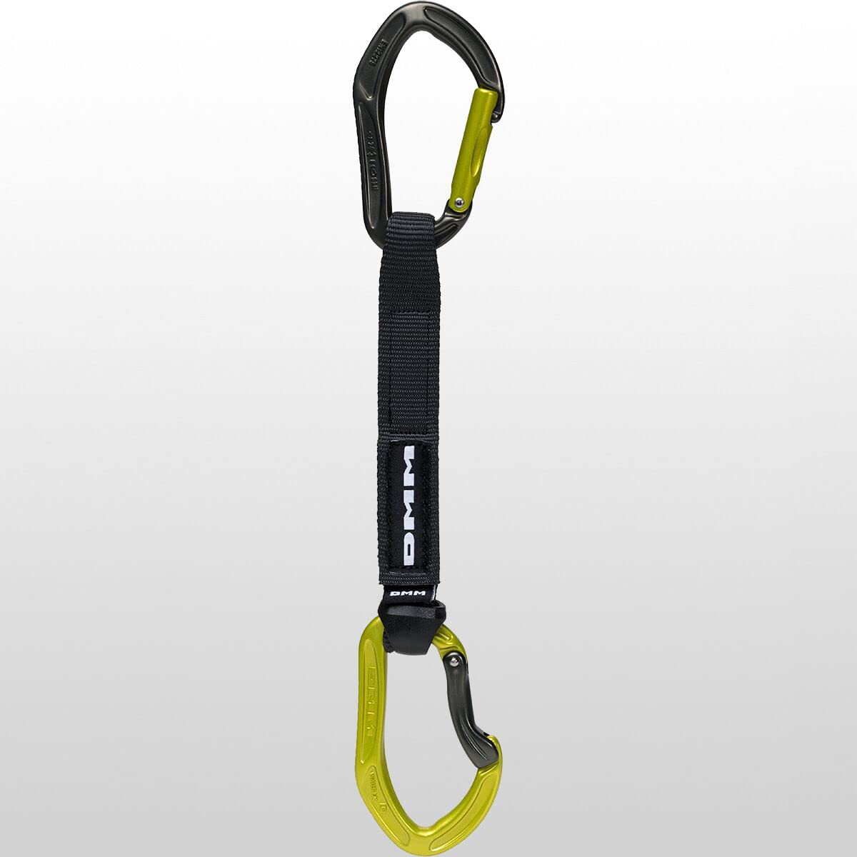 DMM Alpha Sport Quickdraw tape focus provides secure grip for confident holds