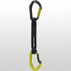 DMM Alpha Sport Quickdraw tape focus provides secure grip for confident holds