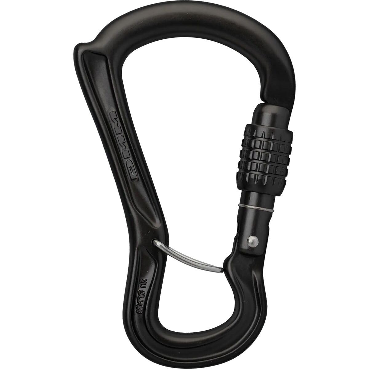 DMM Ceros screwgate with spine clip for safer belaying and easy one-handed operation