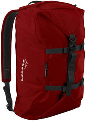 DMM Classic Rope Bag 2020 in red, 32L capacity for organized rope and gear transport.