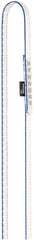 DMM Dynatec 8mm sling on a harness illustrating slim profile for narrow threads