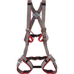 DMM Kitten Tom Harness provides full-body support for young climbers during hangs.