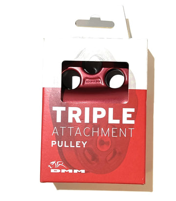 DMM triple attachment pulley 2 with rigging plate, tamperproof design, and versatile attachments