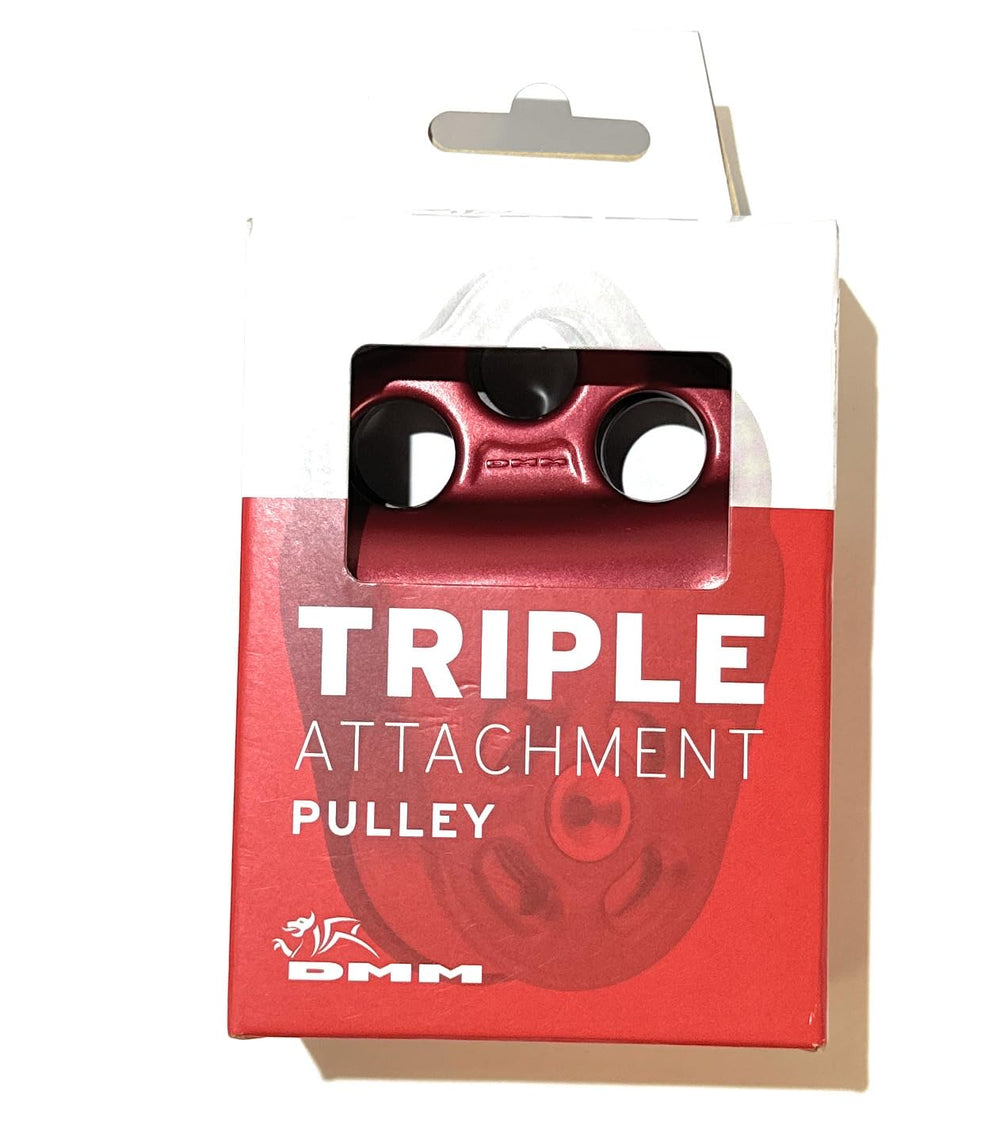 DMM triple attachment pulley 2 with rigging plate, tamperproof design, and versatile attachments