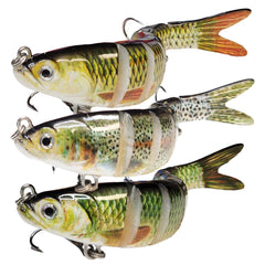 DMSE fishing lure with 8-segment body delivering lifelike motion for bass and trout.