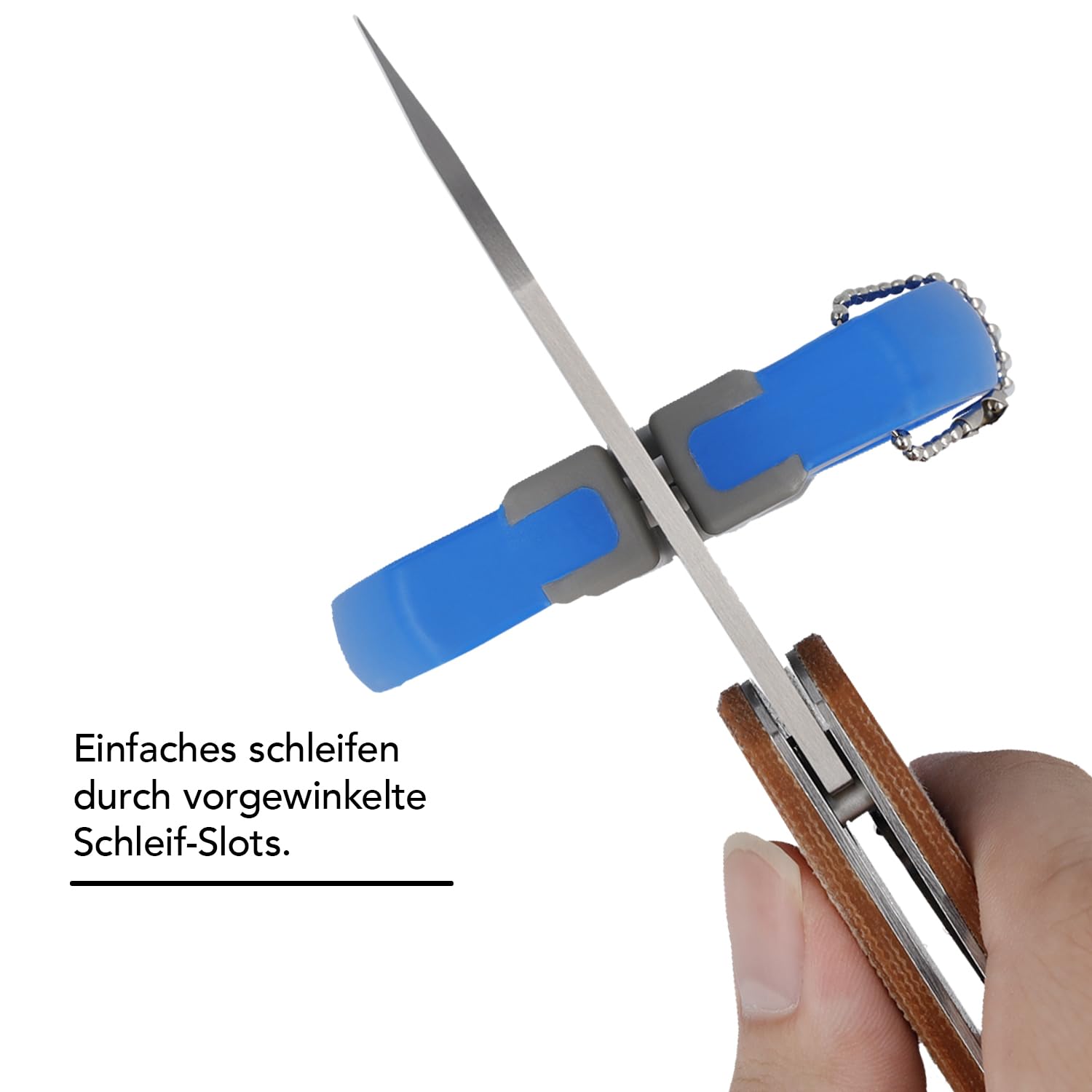 DMT EdgeSharp PocketSharp stage assembly shows two-stage sharpening setup