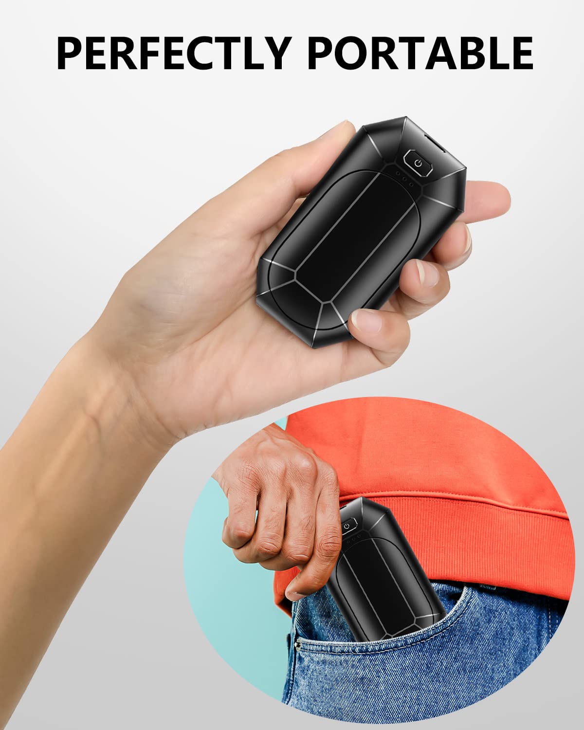 Dnaleao hand warmers 2-pack pocket design fits in a jacket pocket