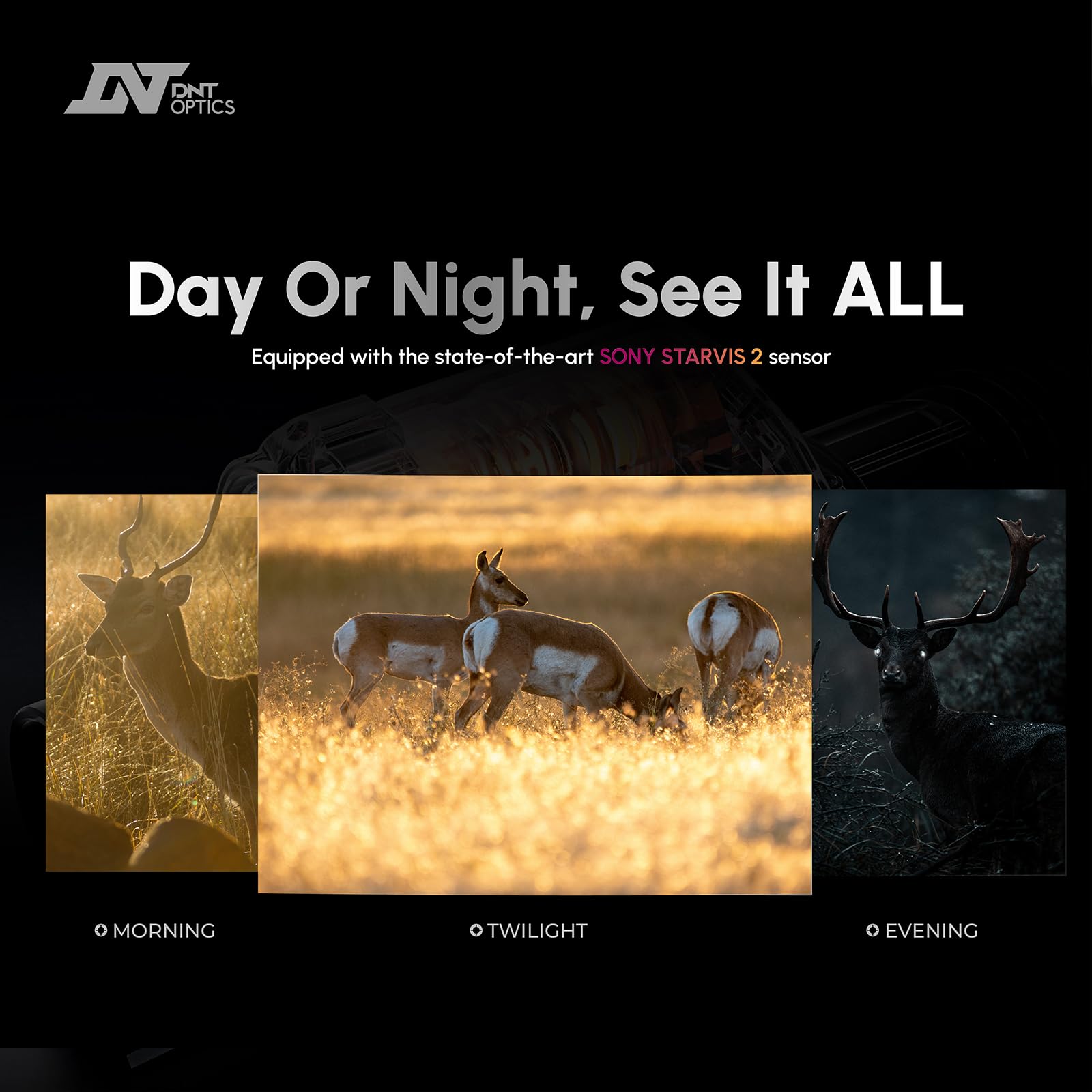 DNT Optics ThermNight AI-enhanced imaging improves clarity in challenging terrain.