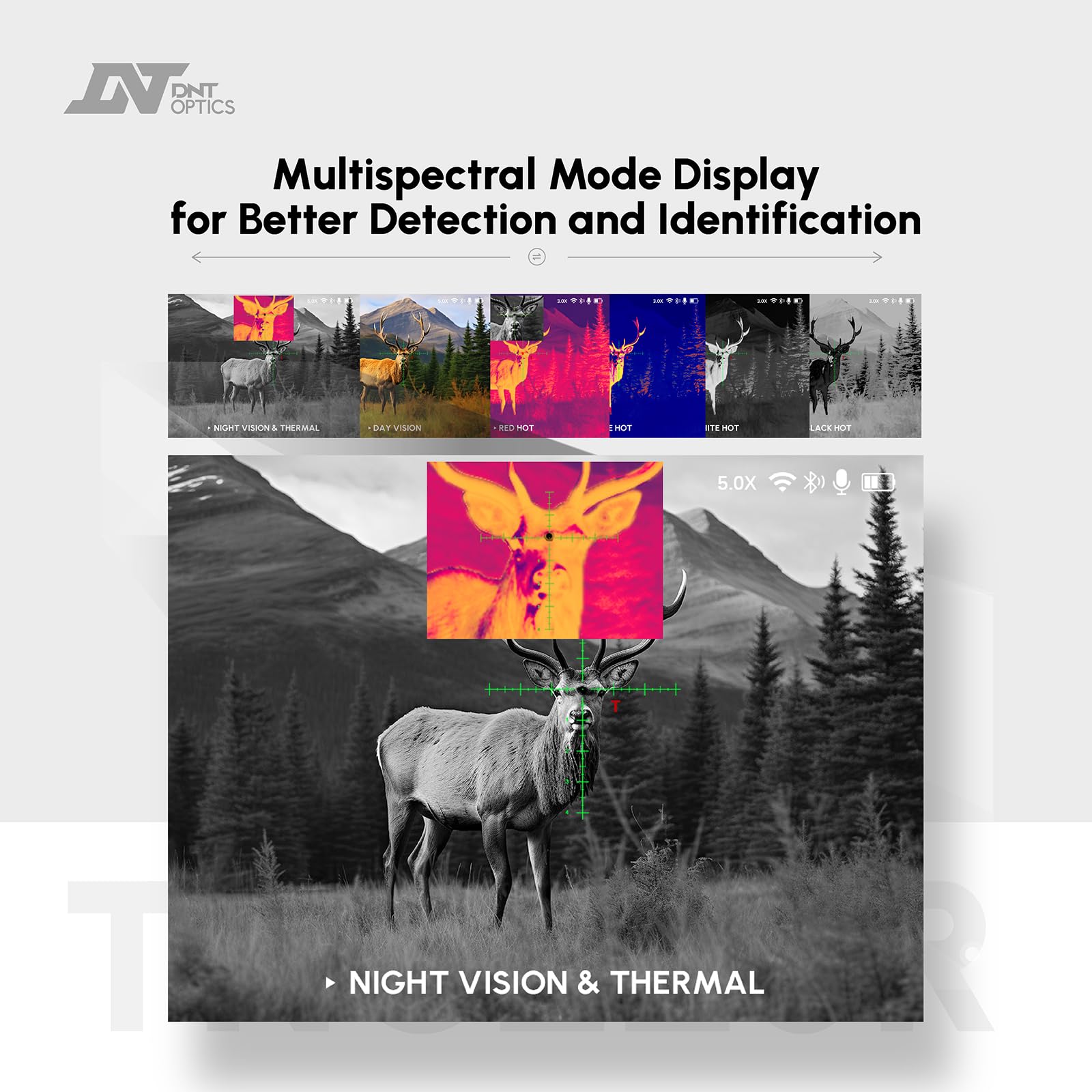 DNT Optics ThermNight onboard ballistic calculator enables quick holdover suggestions.