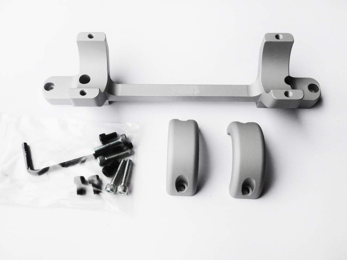 DNZ Game Reaper Howa 1500 short action low mount in silver for precise scope alignment.