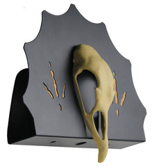 Do All Outdoors Solid steel backer highlights durable craftsmanship and a confident display for hunting spaces.