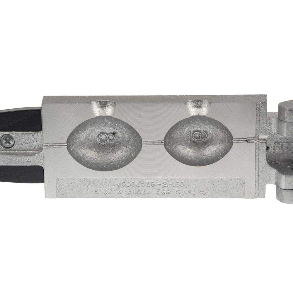 Do-It Egg Sinker Mold EG-2-68 gray with two cavities for 6 and 8 oz sinkers