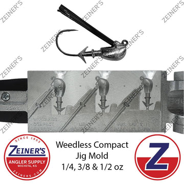 Do-it Molds Weedless Compact Jig Mold 3/8 oz, designed for quick bottom bombs and stable retrieves