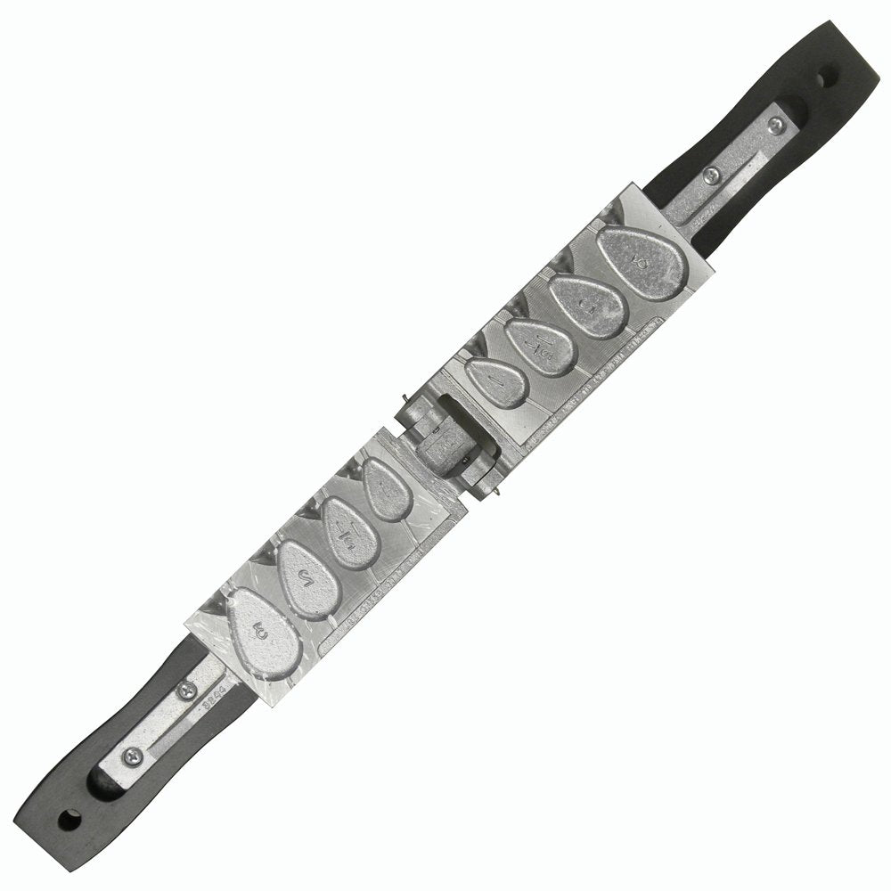 Do-It NR-4-A No Roll Sinker Mold - flat low-profile fishing mold
