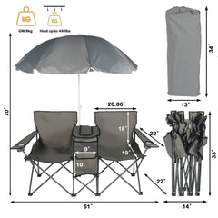 DOALBUN chair with cup holders keeps drinks handy