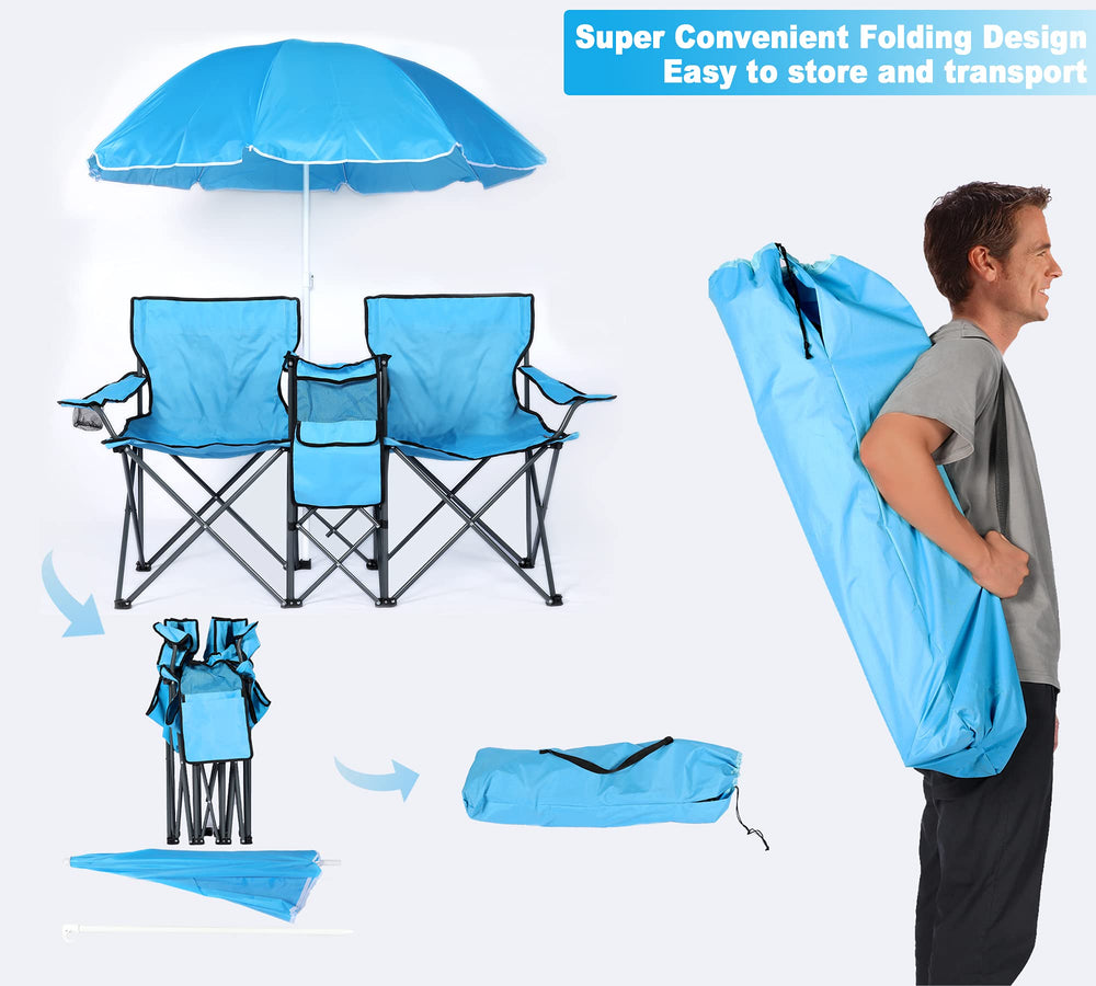 DOALBUN two-seat design suits families for outdoor lounging.
