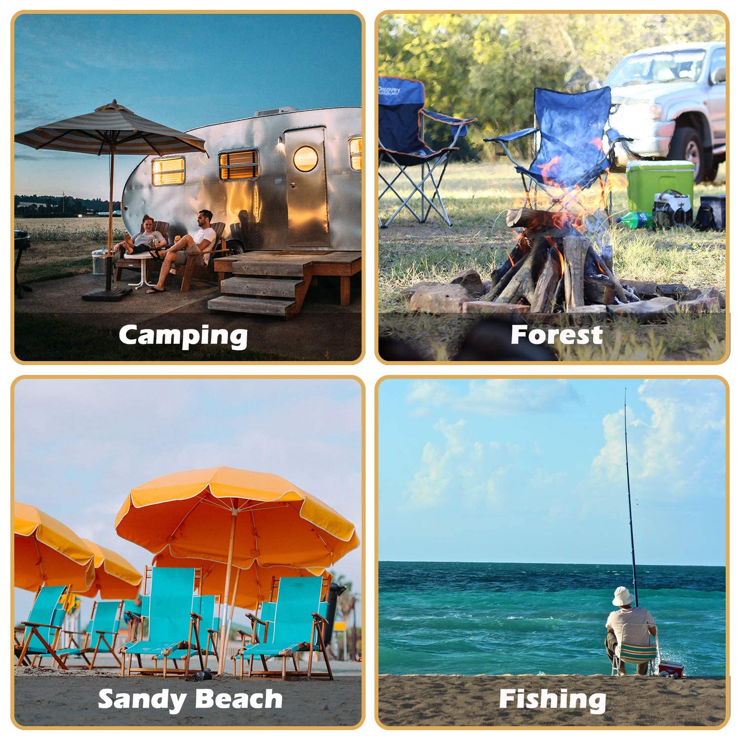 Outdoor setup at park or poolside for relaxed downtime
