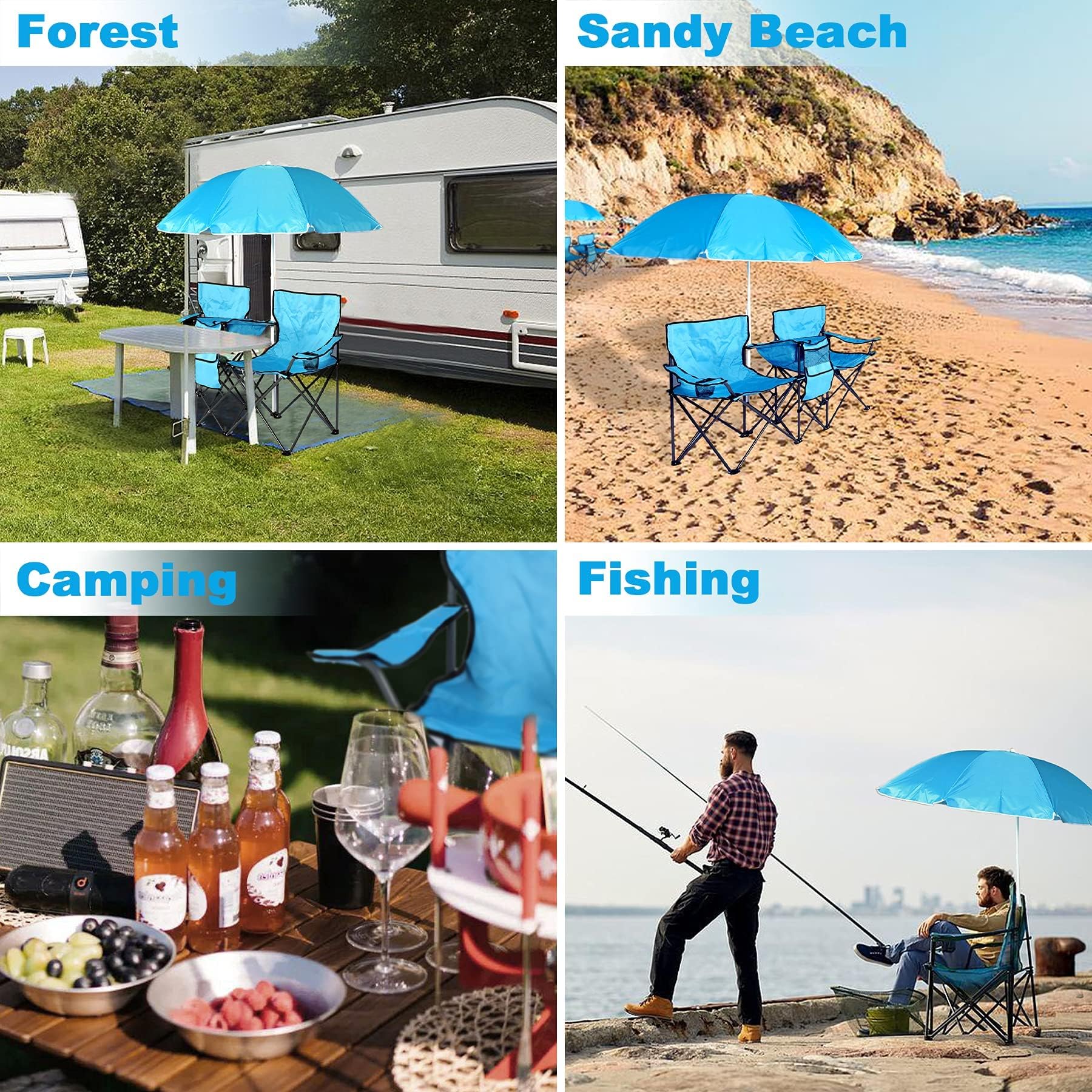 DOALBUN portable picnic chair is ideal for poolside and beach trips.