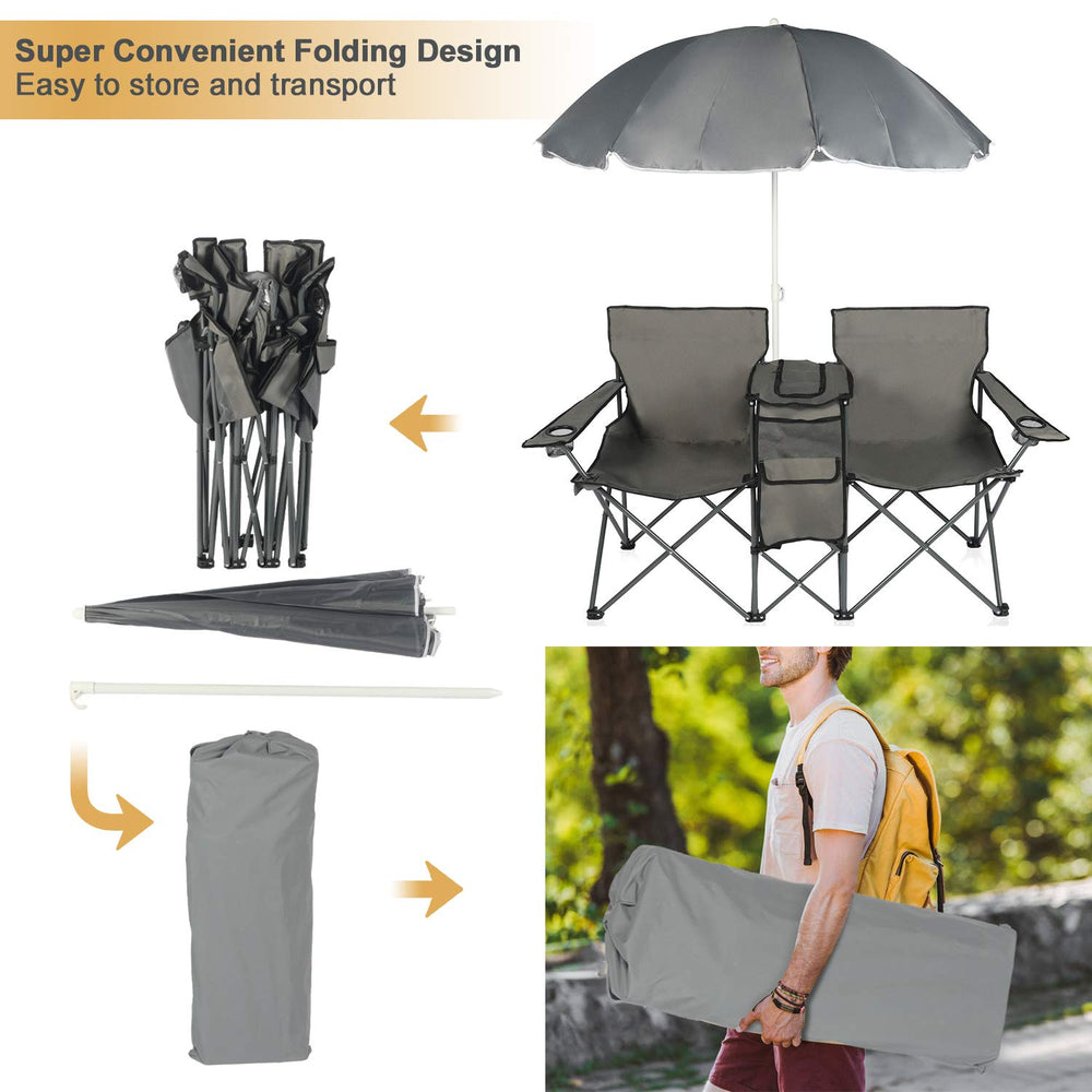 Compact folding design stores easily in your car trunk