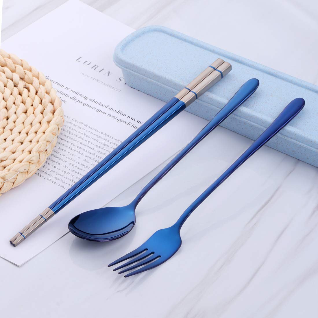 DOBUYOO chopsticks 9 inches, sturdy camping grade.